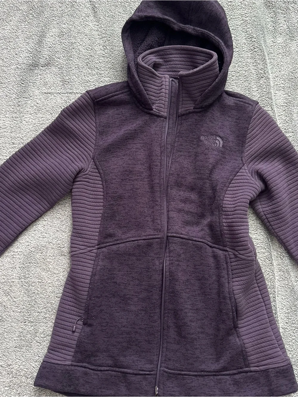 The North Face Purple Hooded Full-Zip Jacket
